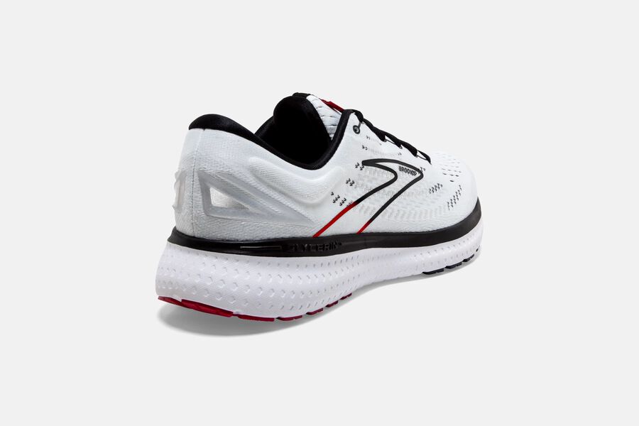 Brooks Glycerin 19 Road Running Shoes Mens White/Black/Red 194372-KAB